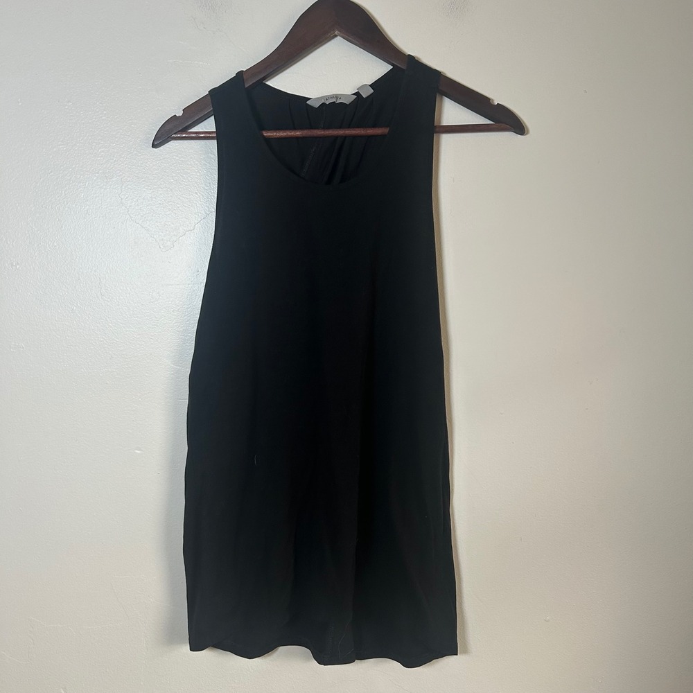 Athleta‎ Black Sleeveless Tank Top Scoop Neck Tunic Size S